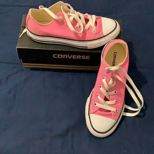 Girls pink converse sneakers